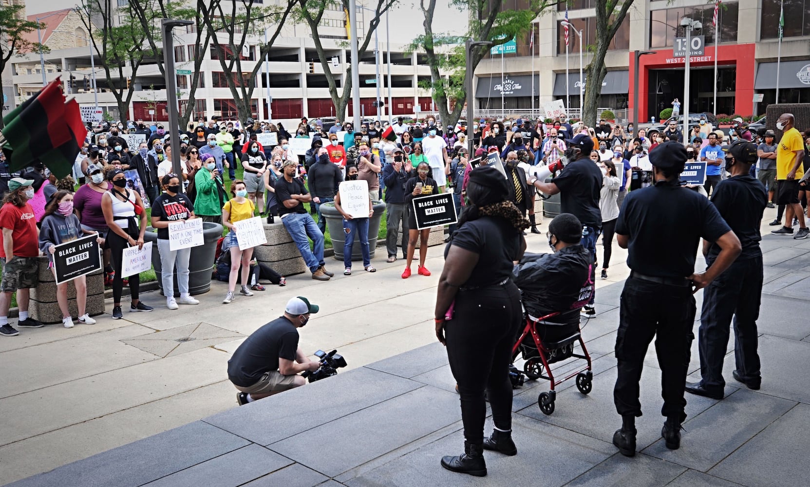 Hundreds gather for protest in Dayton