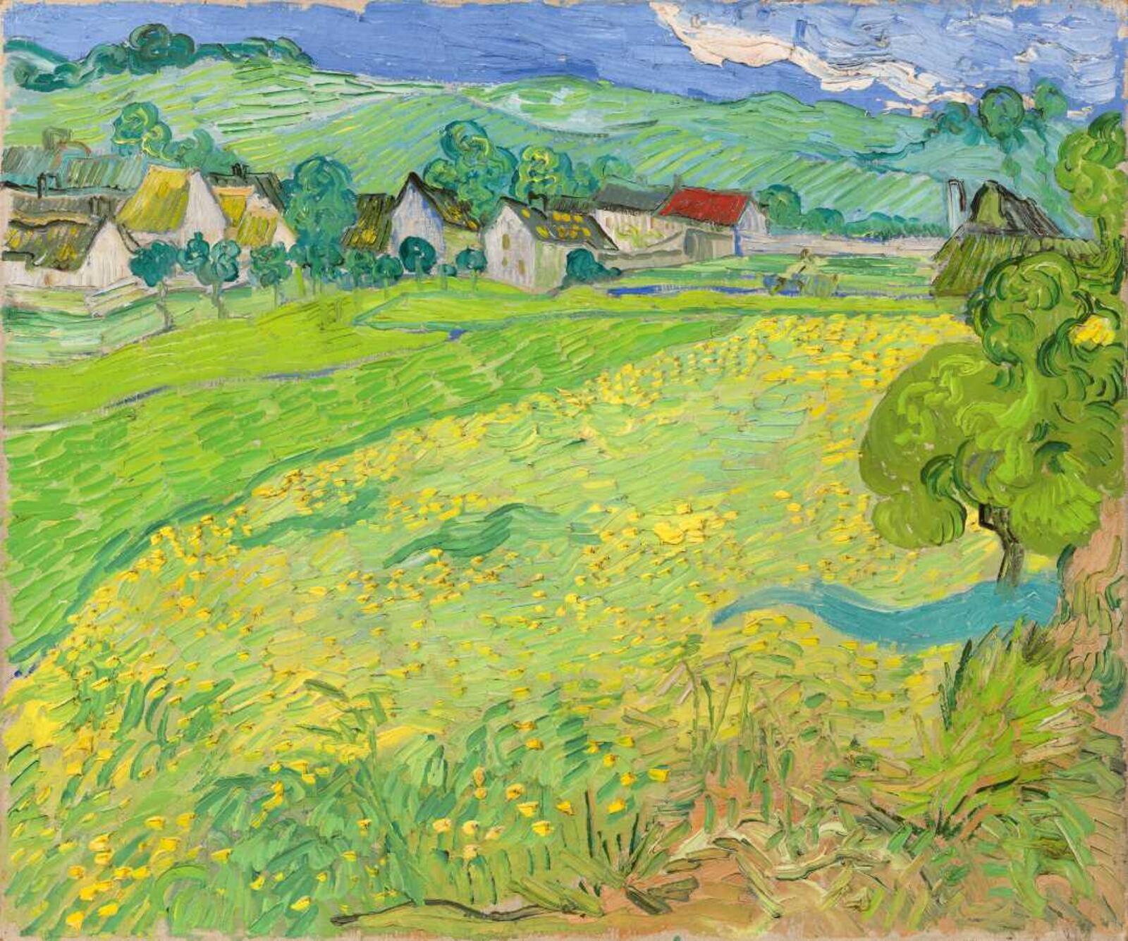 Vincent van Gogh, Les Vessenots in Auvers, 1890. Oil on canvas, Museo Nacional Thyssen-Bornemisza, Madrid.