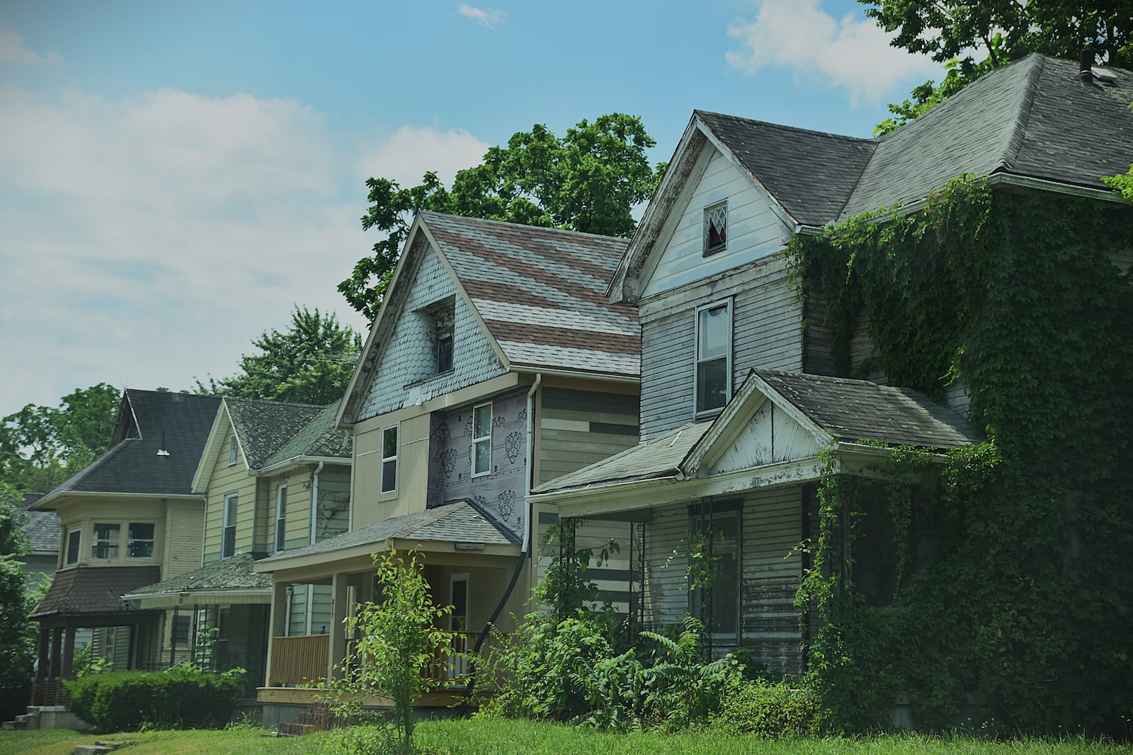 Homes in the Southern Dayton View neighborhood in northwest Dayton. The neighborhood had the highest concentration of housing with poor condition grades in the city, says a citywide survey of all residential properties. CORNELIUS FROLIK / STAFF