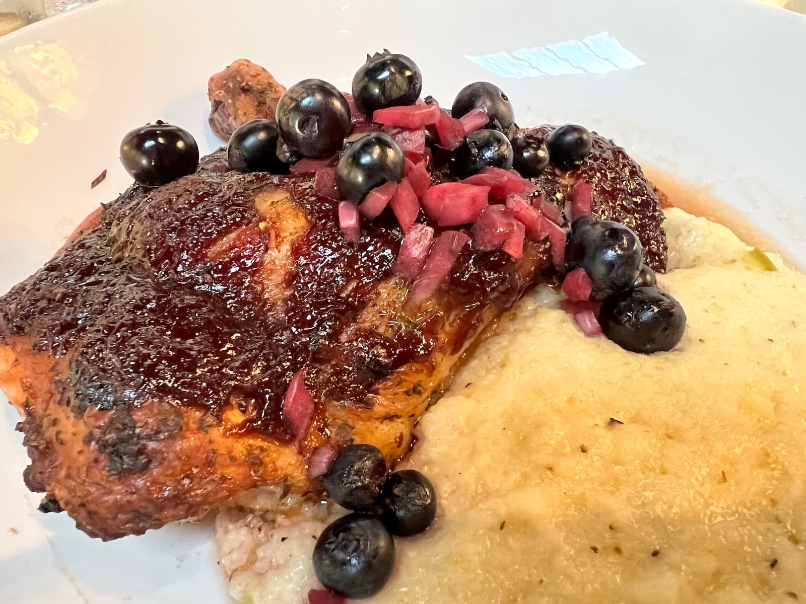 Coco's Bistro smoked blueberry BBQ chicken