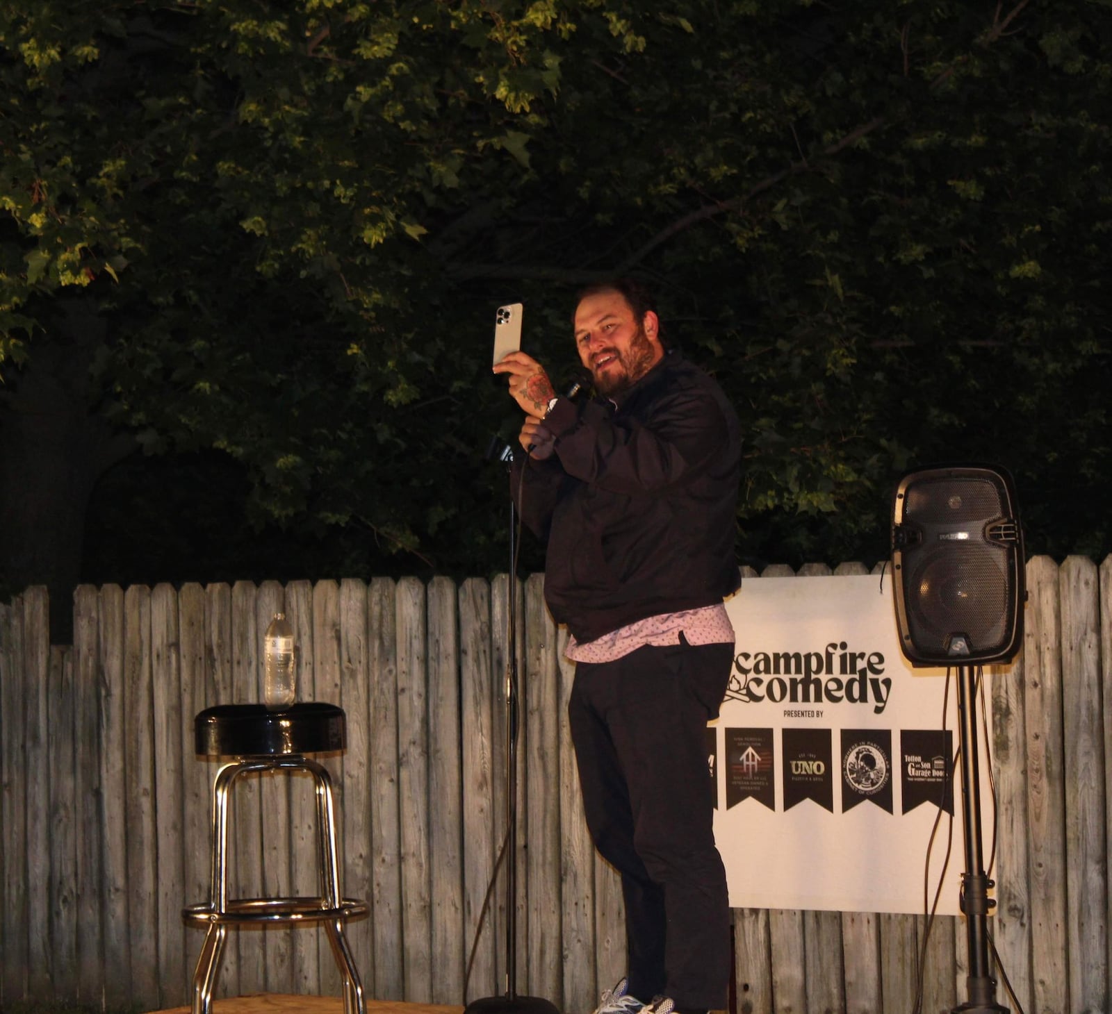 A moment from a previous Campfire Comedy event. CONTRIBUTED