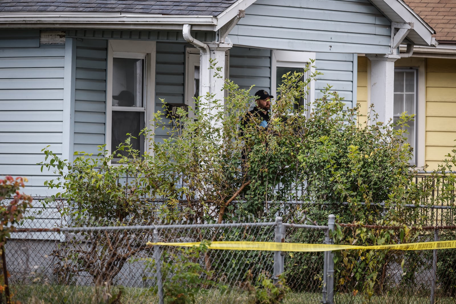 A Dayton police officer stabbed while responding to a mental health call Thursday, Oct. 13, 2022, on Bancroft Avenue was reported in stable condition at Miami Valley Hospital. JIM NOELKER/STAFF