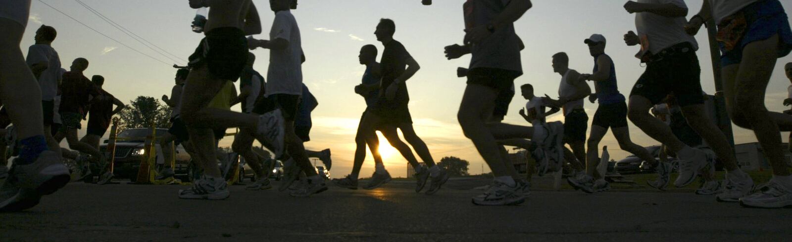 Runners take part in the 12th Annual U.S. Air Force Marathon at Wright-Patterson Air Force Base. STAFF FILE PHOTO BY CHRIS STEWART