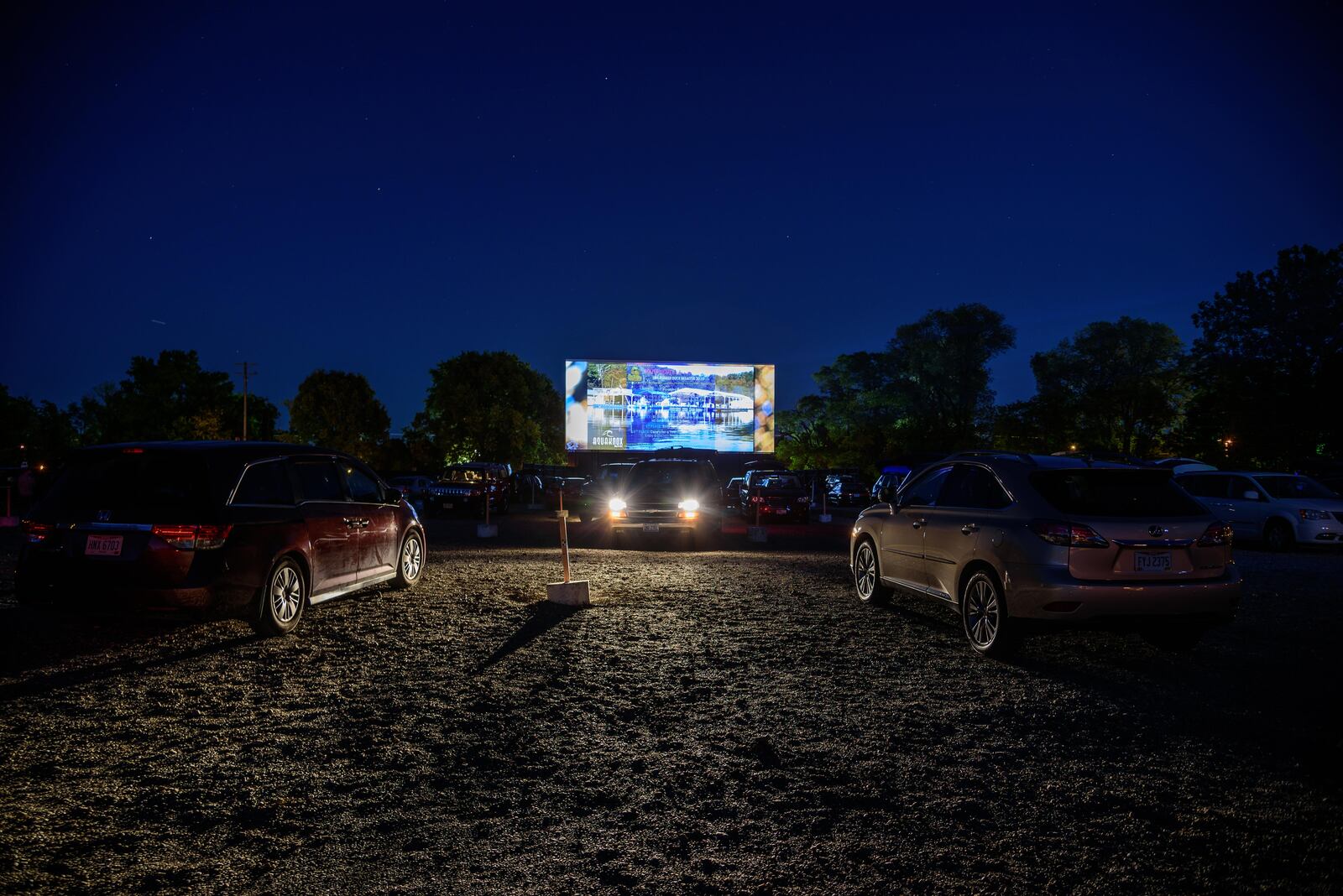 A socially distanced version of the 17th Annual URS Rubber Duck Regatta, a benefit for United Rehabilitation Services, was held on Friday, September 18, 2020 at the Dixie Twin Drive-In. RiverScape MetroPark, the event's regular venue, couldn't be used due to COVID-19 event restrictions. A virtual duck drop from a past regatta filmed by photographer Andy Snow was shown on the big screen. The movies "Back to the Future" and "How to Train Your Dragon" were shown simultaneously after the virtual duck drop. TOM GILLIAM/CONTRIBUTING PHOTOGRAPHER