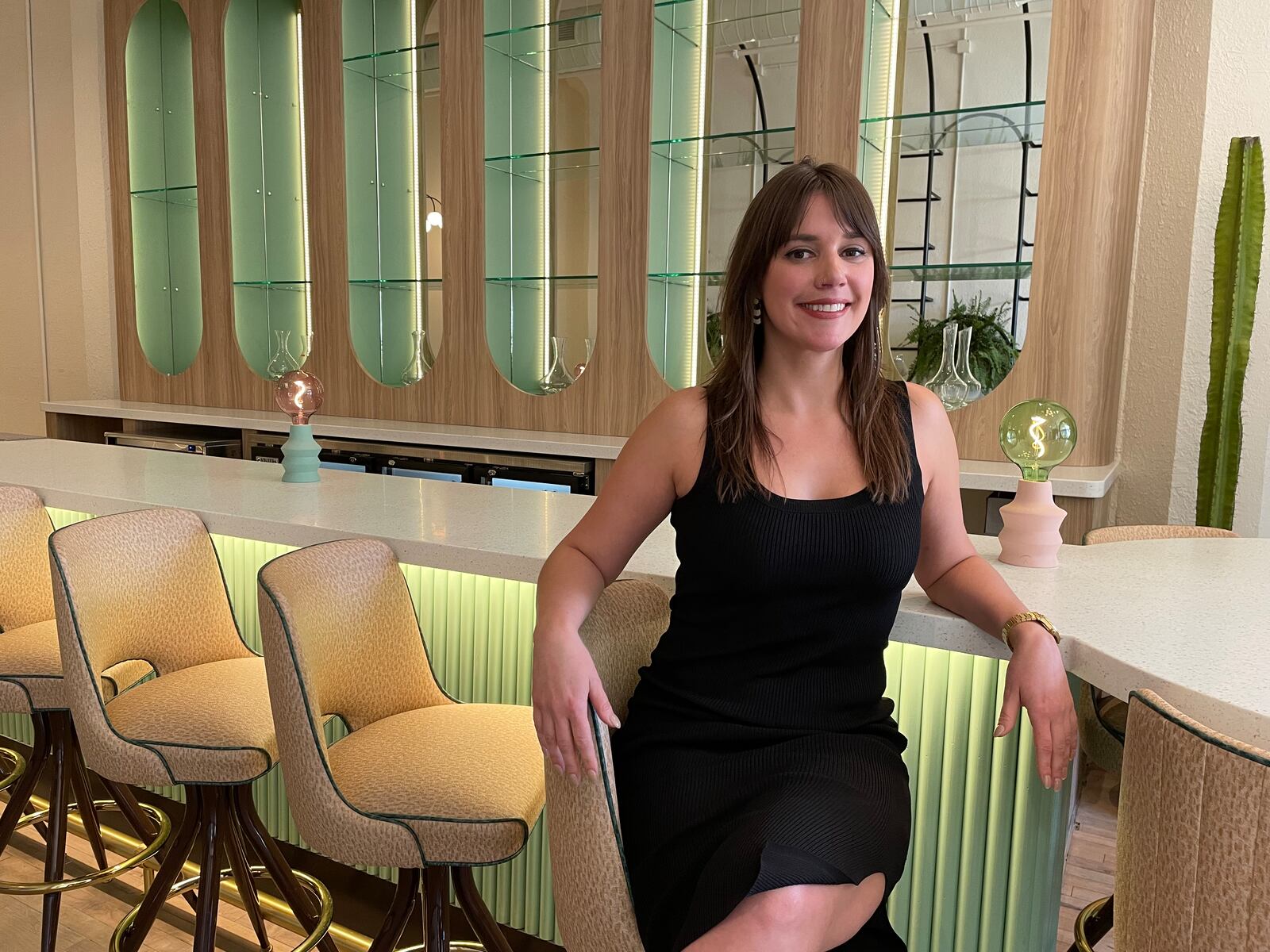 Joui, a new wine retail shop and bar, is located at 117 E. Third St. next to Salt Block Biscuit Company in downtown Dayton’s Fire Blocks District. Pictured is owner Lauren Gay. NATALIE JONES/STAFF