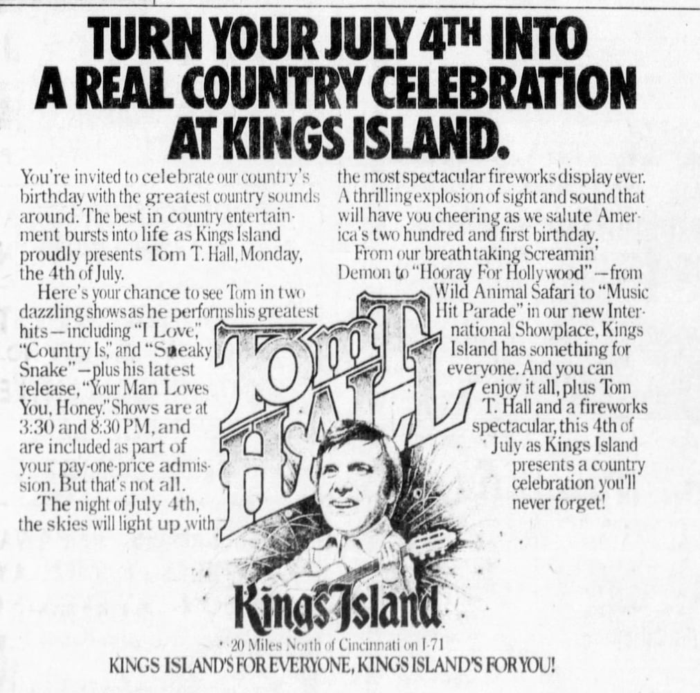 Kings Island vintage ads