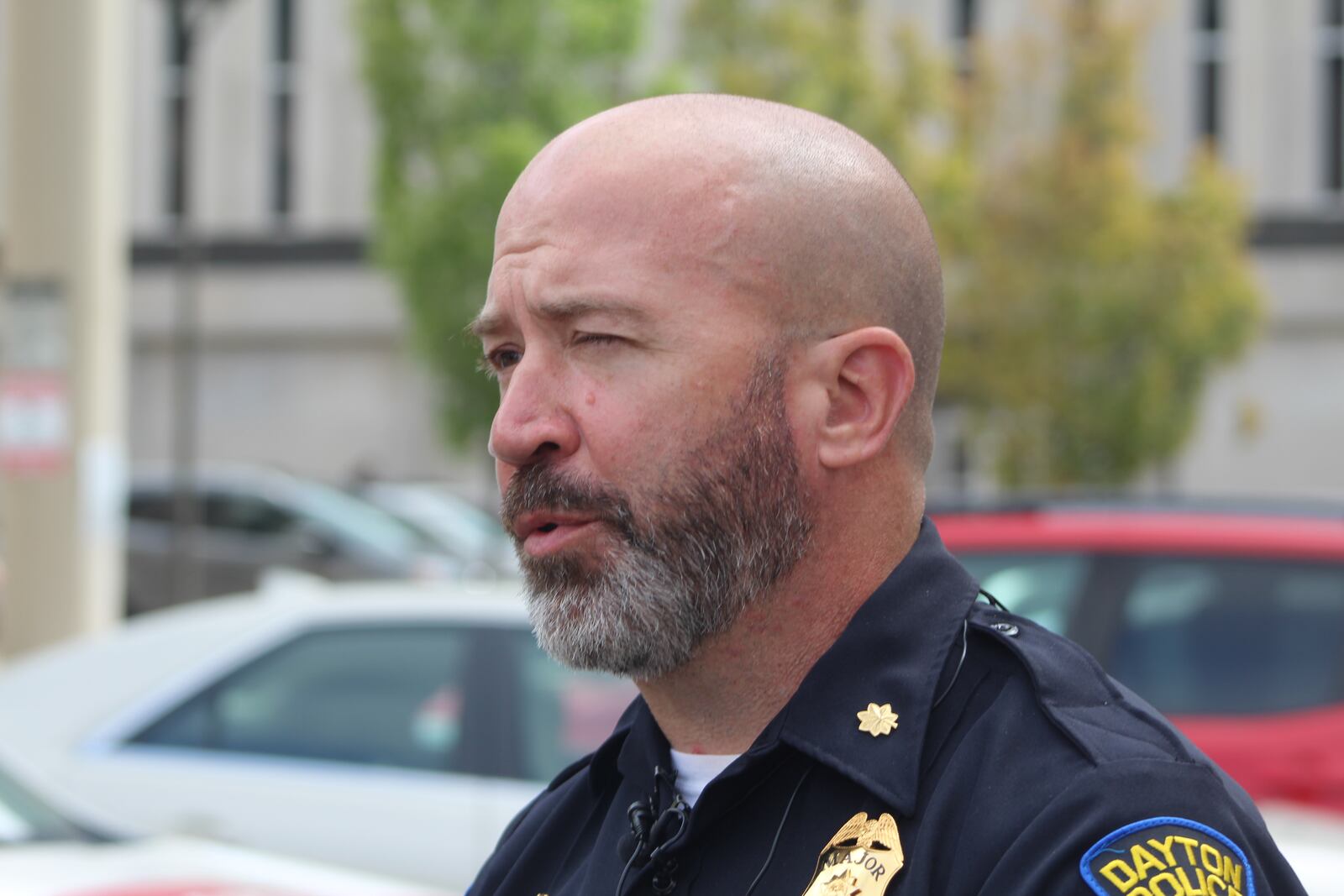 Dayton police Major Jason Hall, commander of the patrol operations division. CORNELIUS FROLIK / STAFF