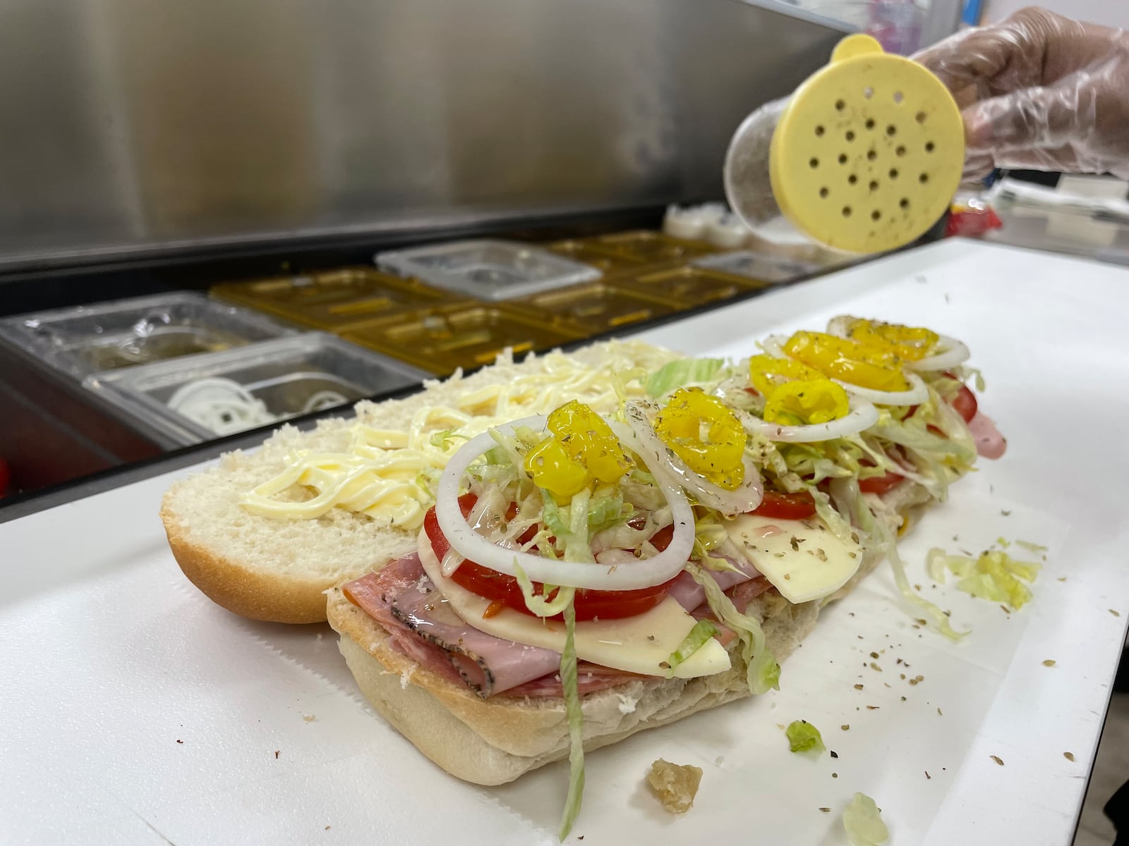 Blimpie is open inside the Shell gas station at 4700 Linden Ave. in Riverside near Carroll High School. NATALIE JONES/STAFF