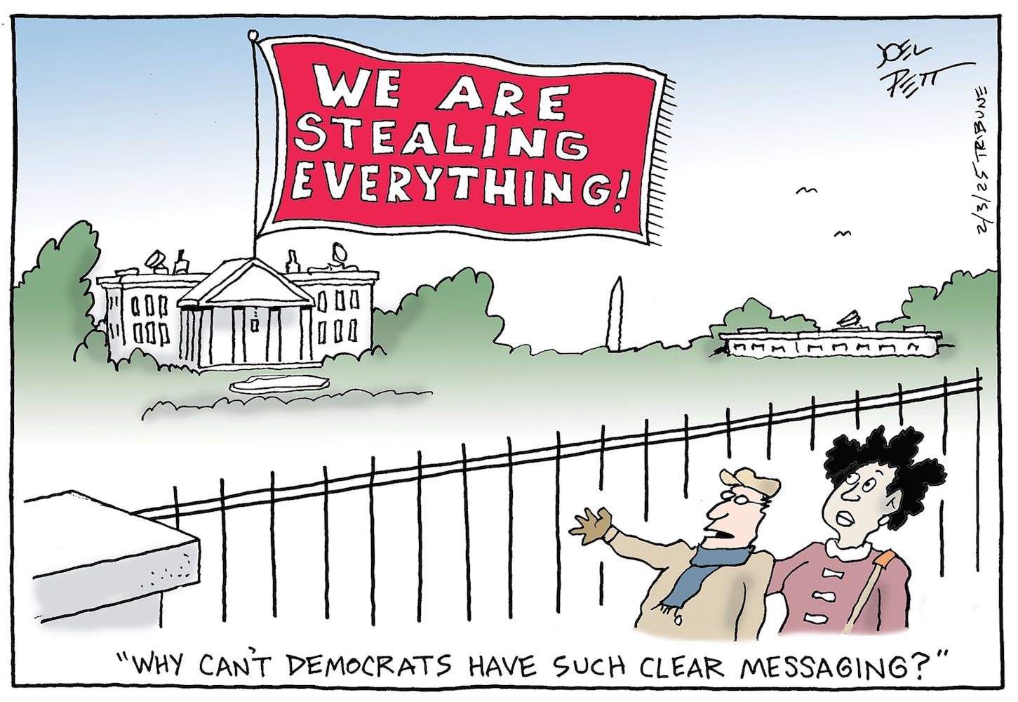 CARTOONS: Joel Pett, Feb. 6, 2025