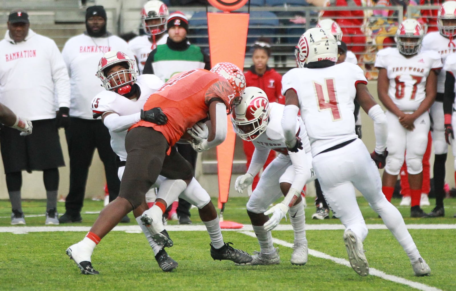 Trotwood-Madison defeated Mansfield Senior for the D-III state football championship at Tom Benson Hall of Fame Stadium in Canton on Friday, Dec. 6, 2019. MARC PENDLETON / STAFF