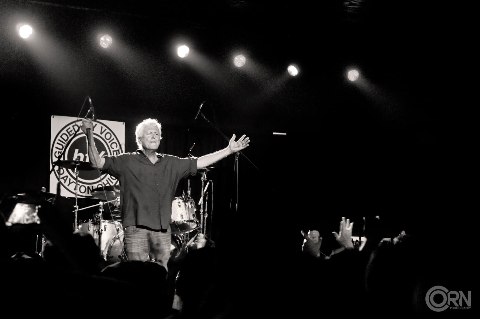 Guided by Voices and its fans donated more than $28,000 to relief efforts for victims of the Aug. 4 mass shooting in the Oregon District and the 15 Memorial Day tornadoes. The funds were raised in conjunction with Heedfest, a gathering of about 400 Guided by Voices fans in Dayton.  The band's front man Robert Pollard is pictured on stage of Heedfest 2019.