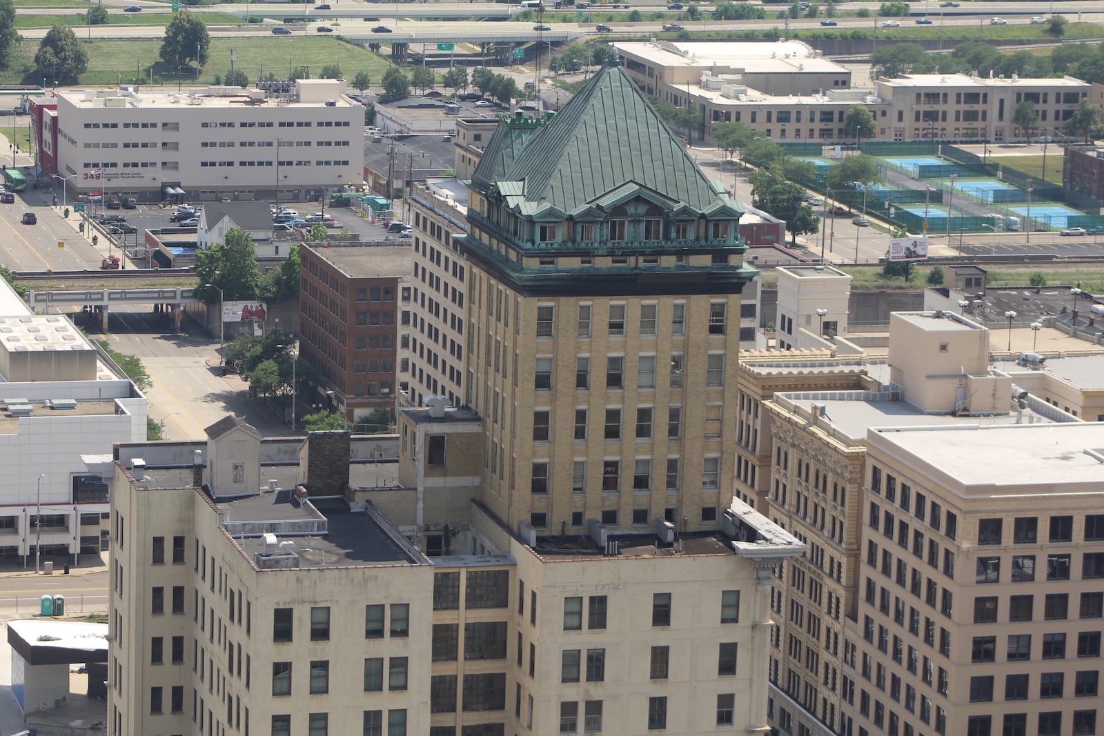 The Centre City building at 40 S. Main St. in Dayton. CORNELIUS FROLIK / STAFF