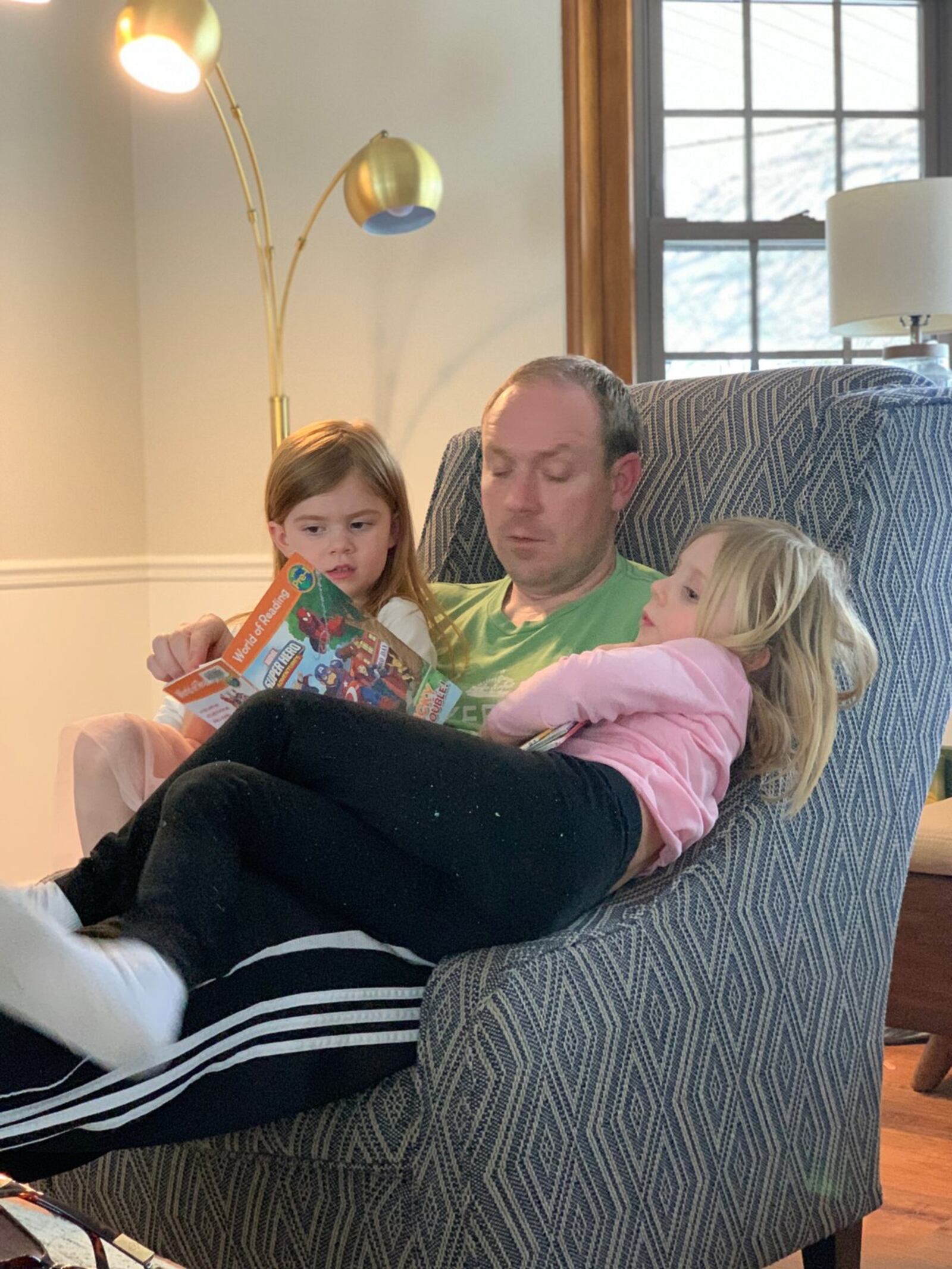 Michael Vriner of Centerville is pictured with his daughters, Rita, 6, and Evelyn, 4. CONTRIBUTED