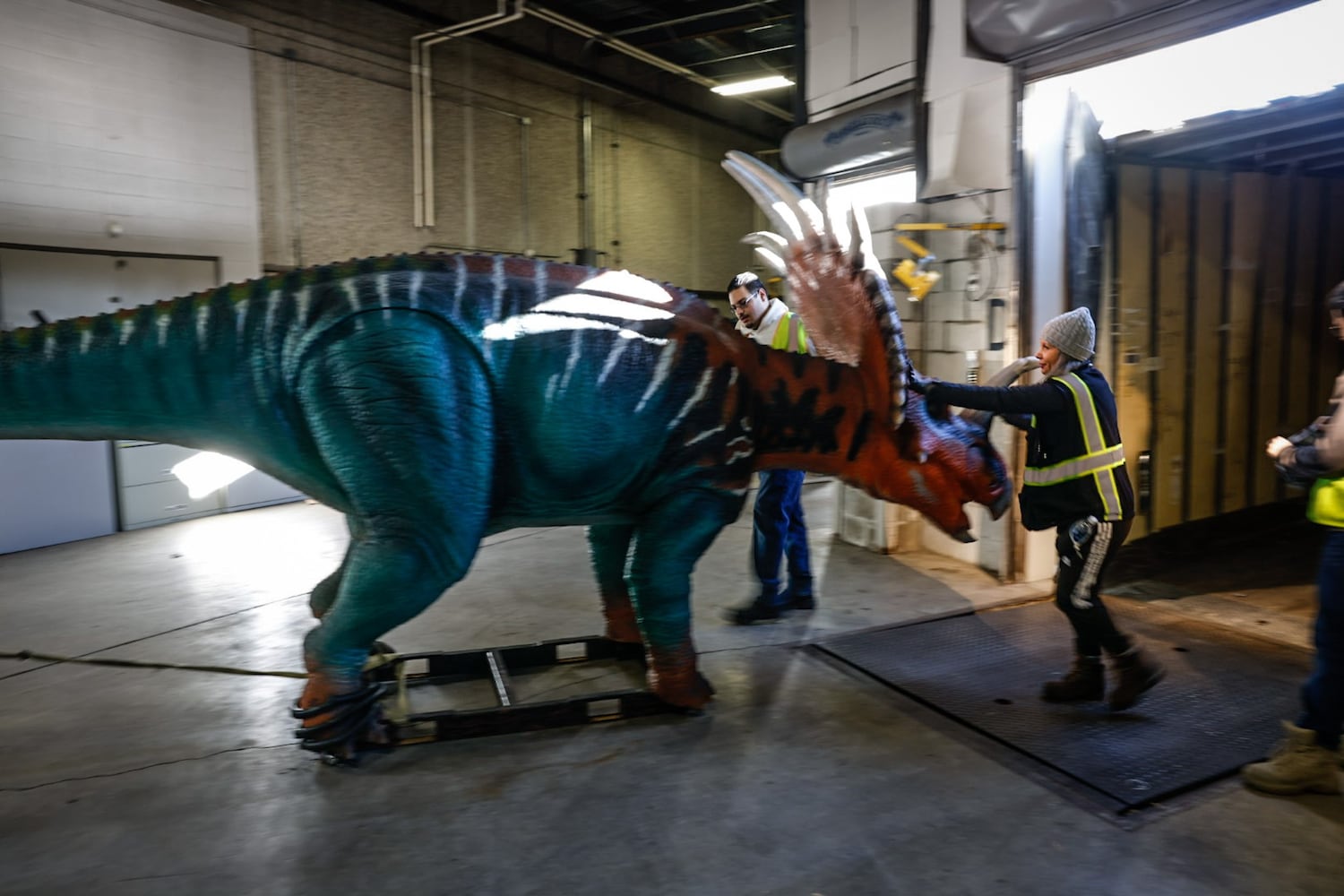 Dinosaurs invade Dayton Convention Center