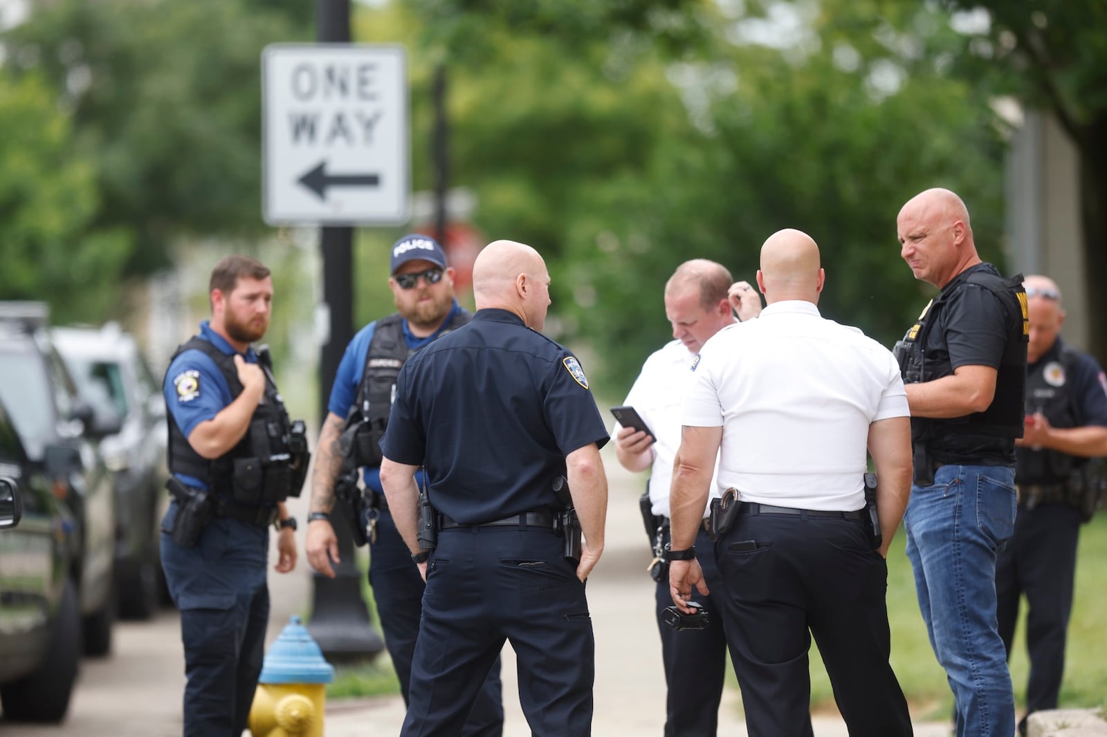 Dayton police along with other agencies apprehended two car jacking suspect in Dayton at Hawthorn and Forth.