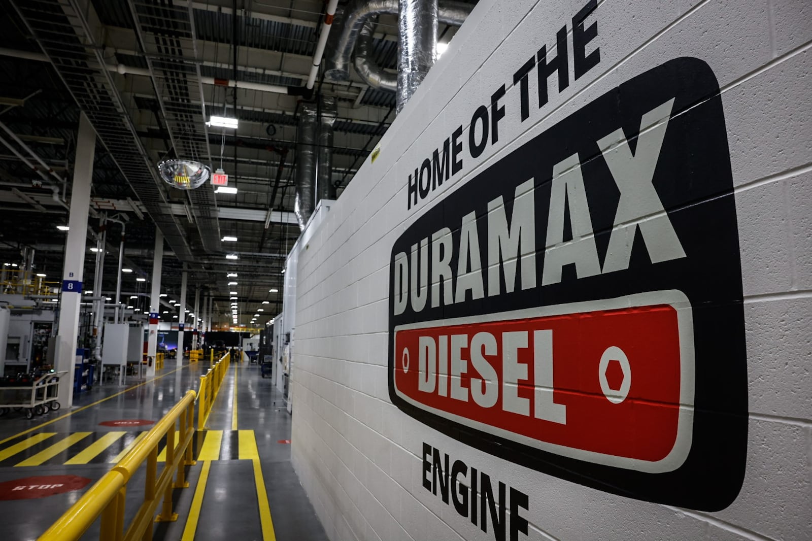 The General Motors plant in Brookville produces Duramax diesel engines. GM plans to invest $920 million in the Brookville plant, quadrupling its size. JIM NOELKER/STAFF