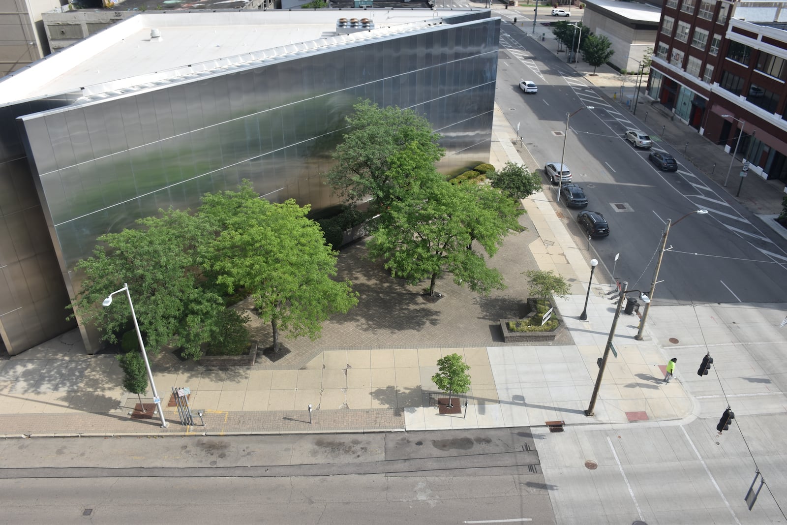 Trees cover less than 6% of downtown Dayton, according to some estimates. CORNELIUS FROLIK / STAFF