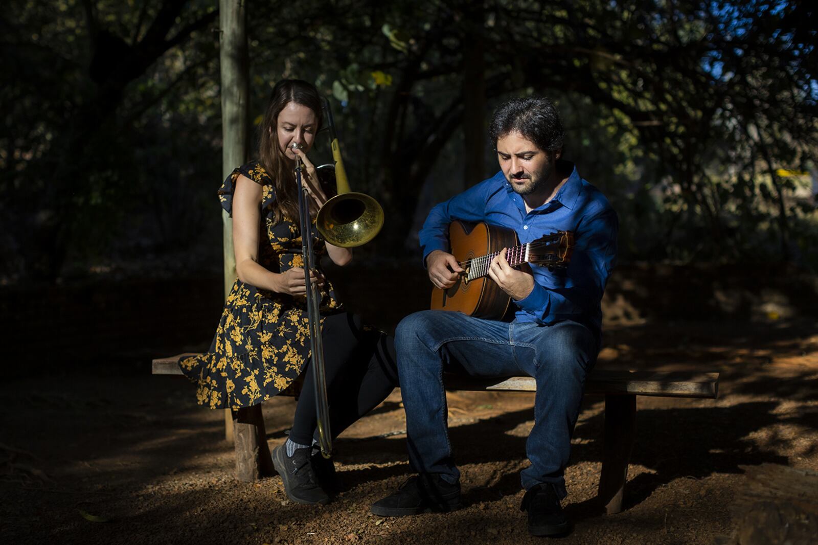 Latin jazz duo Natalie Cressman and Ian Faquini, performing at The Brightside in Dayton on Wednesday, Sept. 6, will release a Christmas EP on 7-inch vinyl in late November as a fundraiser for a cancer charity.