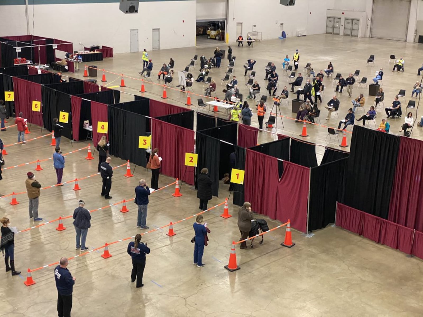 Public Health - Dayton & Montgomery County is holding vaccination clinics for eligible front line workers who were invited to come get vaccinated. CONTRIBUTED