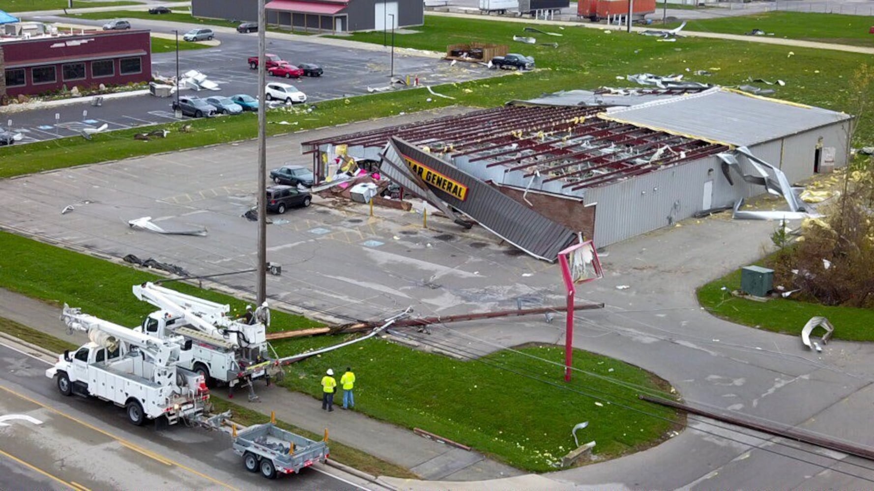 Suspected tornado damage in Celina, Nov. 6, 2017