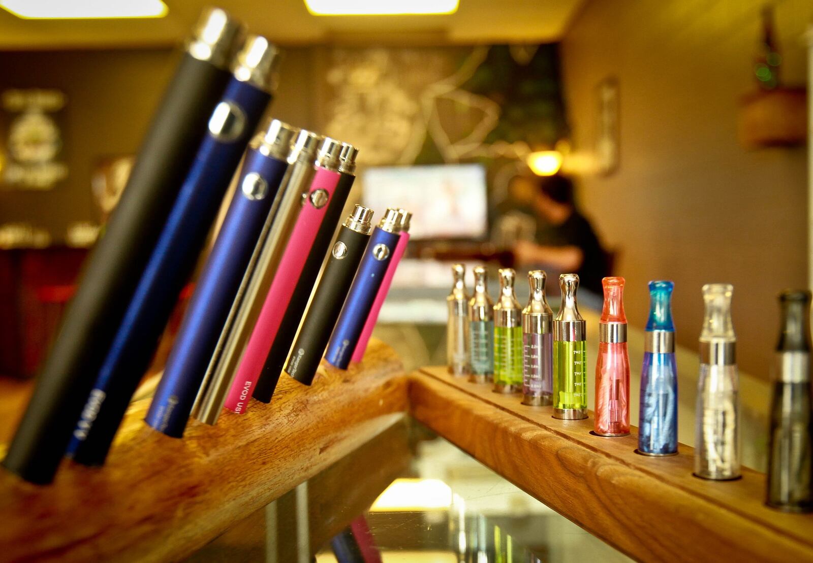 Vaping has grown in popularity, while cigarette smoking has trended downward. JIM WITMER / DAYTON DAILY NEWS