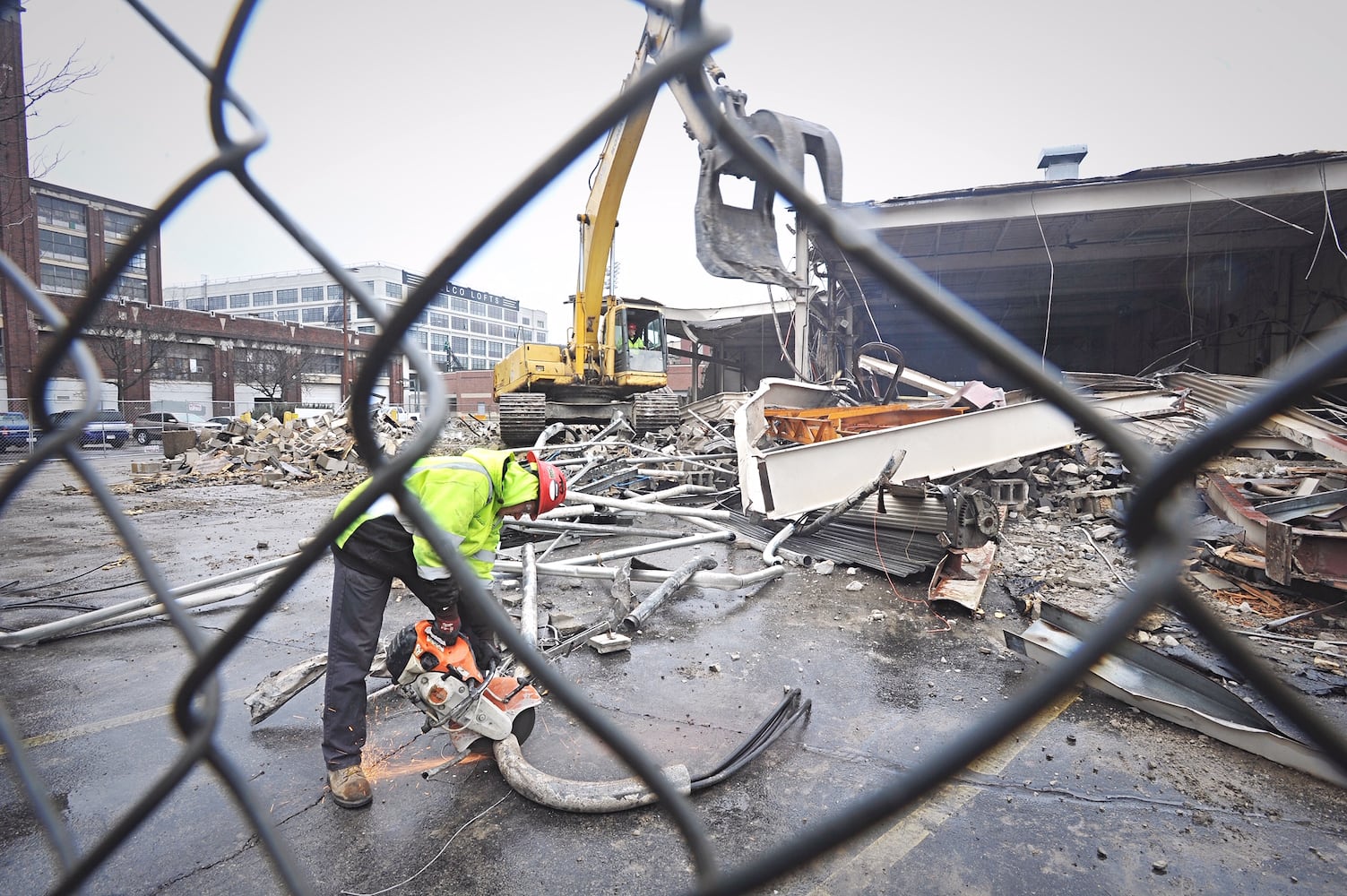 PHOTOS: Demolition begins on part of Mendelson’s complex in Dayton