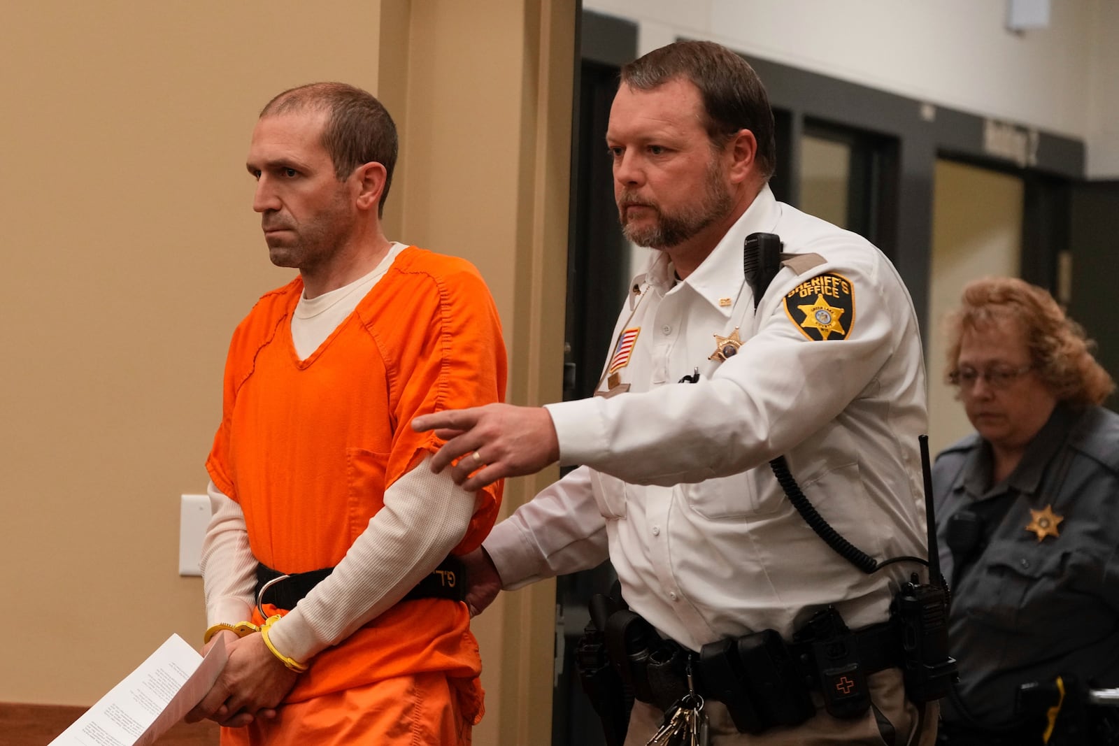 Ryan Borgwardt appears in a Green Lake County courtroom Wednesday, Dec. 11, 2024, in Green Lake. (AP Photo/Morry Gash)