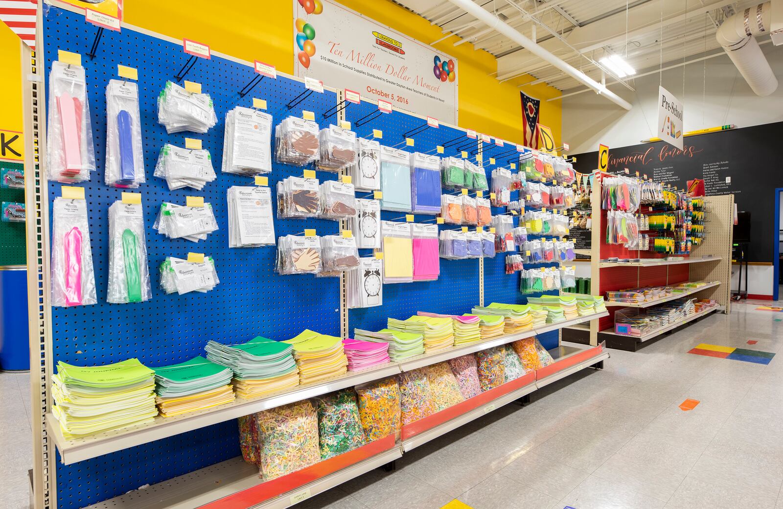 Crayons to Classrooms is a nonprofit free store for teachers from under-funded preK-12 schools that serve students in Dayton, Ohio.