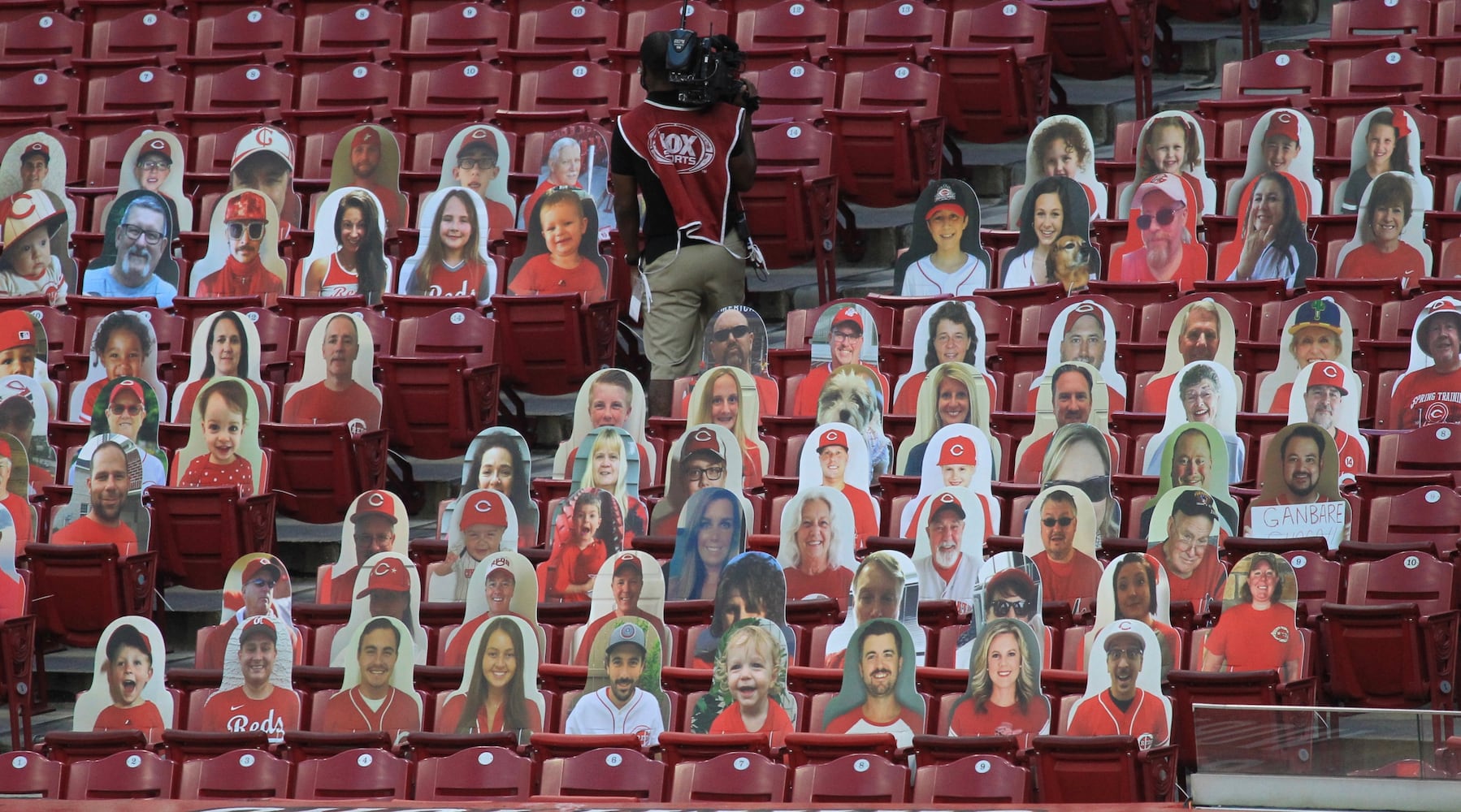 Reds fan cutouts