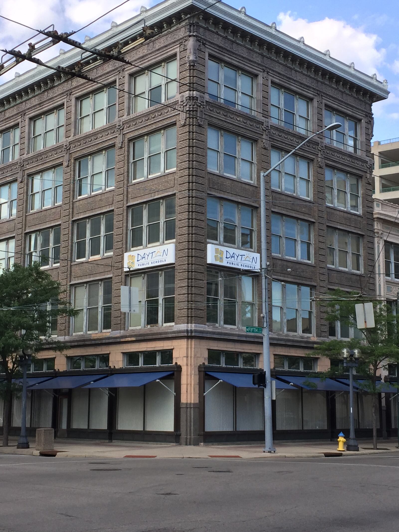 On and off over two year, George Drake  Jr. lead a team that includes his wife, Ruth Reveal, and a farmer named Jessi Sievers on a quest to piece together the real-life story behind a letter found under an Oakwood bathtub. The result if the podcast Fifth and Ludlow.  The corner of Fifth and Ludlow is pictured.