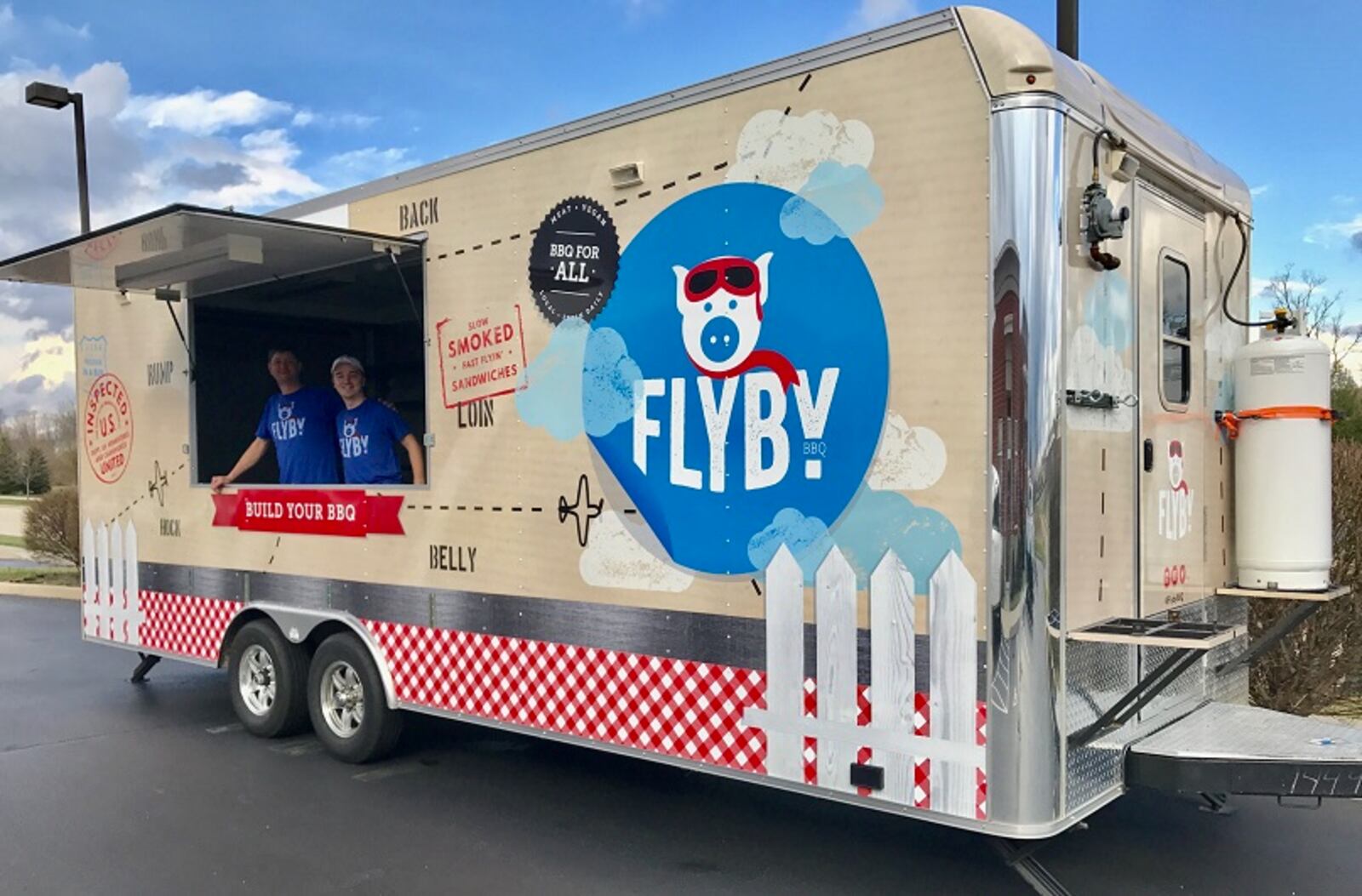 The Flyby BBQ food truck. SUBMITTED