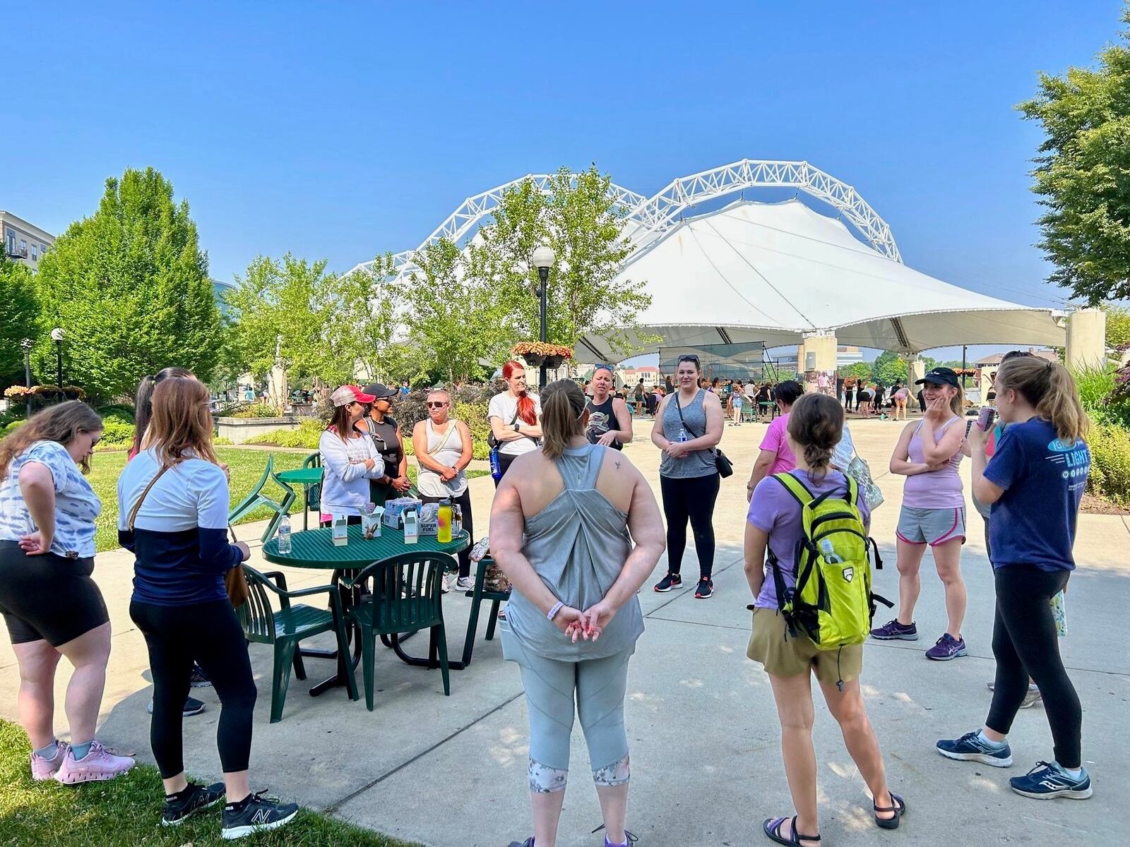 Participants gather together for a Beauty Boost goal hike this summer. CONTRIBUTED