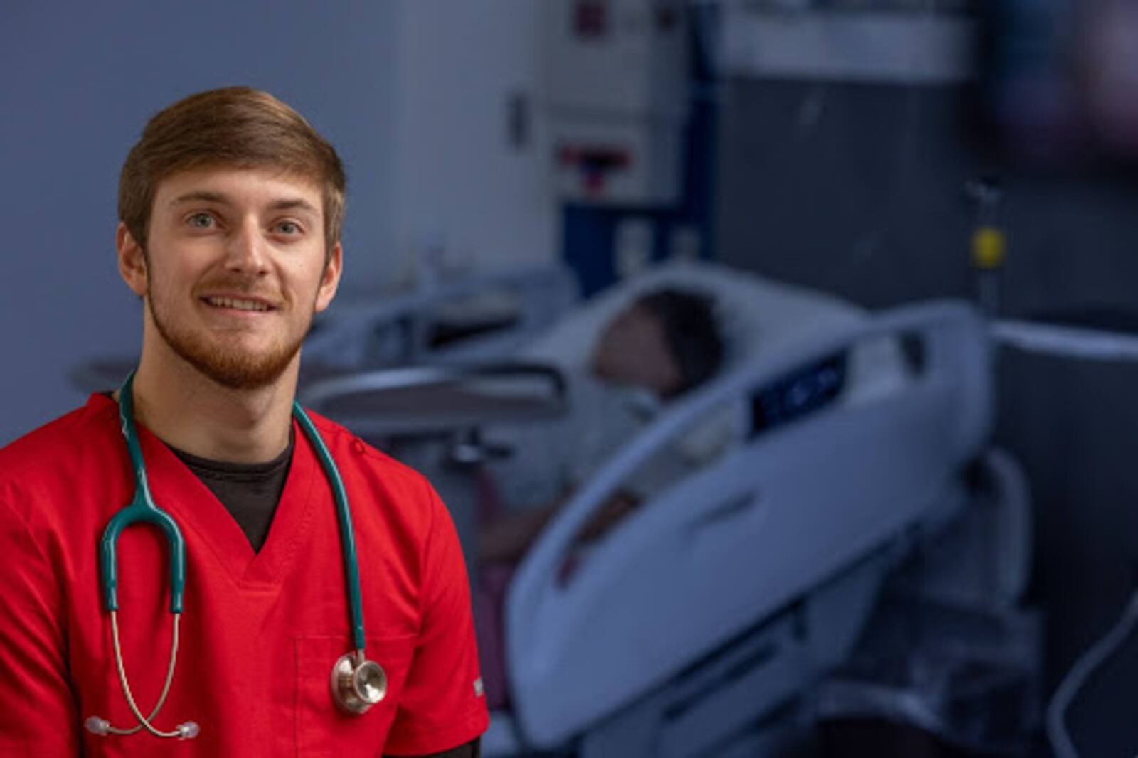 Senior Nursing student Alex Johnson. SCOTT KISSELL/MIAMI UNIVERSITY