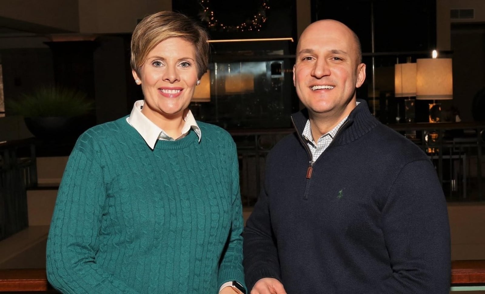 Ohio Gov. candidate Joe Schiavoni and his running mate Stephanie Dodd