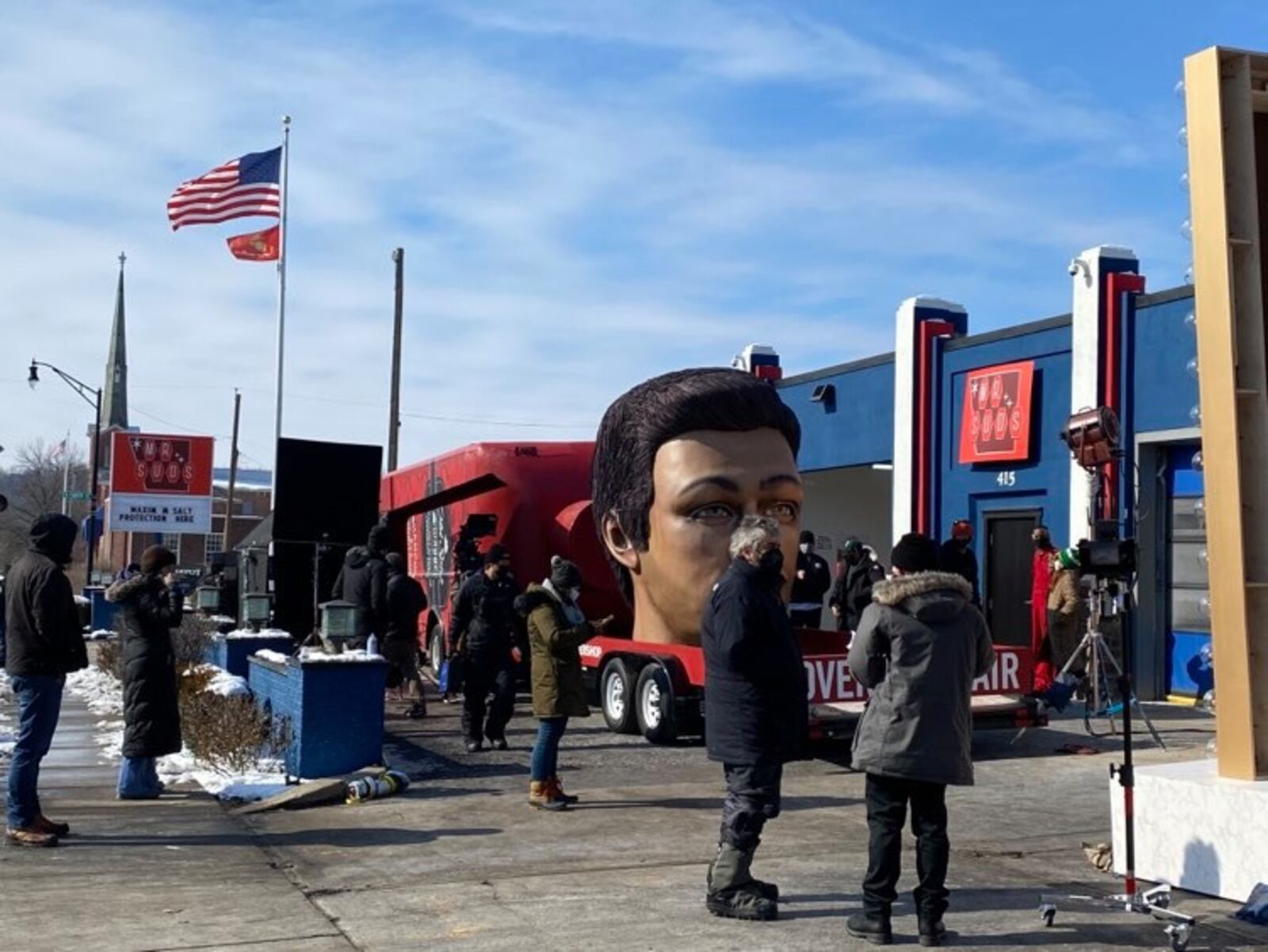 Star City Car Wash, located at 415 E. Central Ave in downtown Miamisburg, was selected to be the set for a recent Old Spice commercial that was filmed in February.