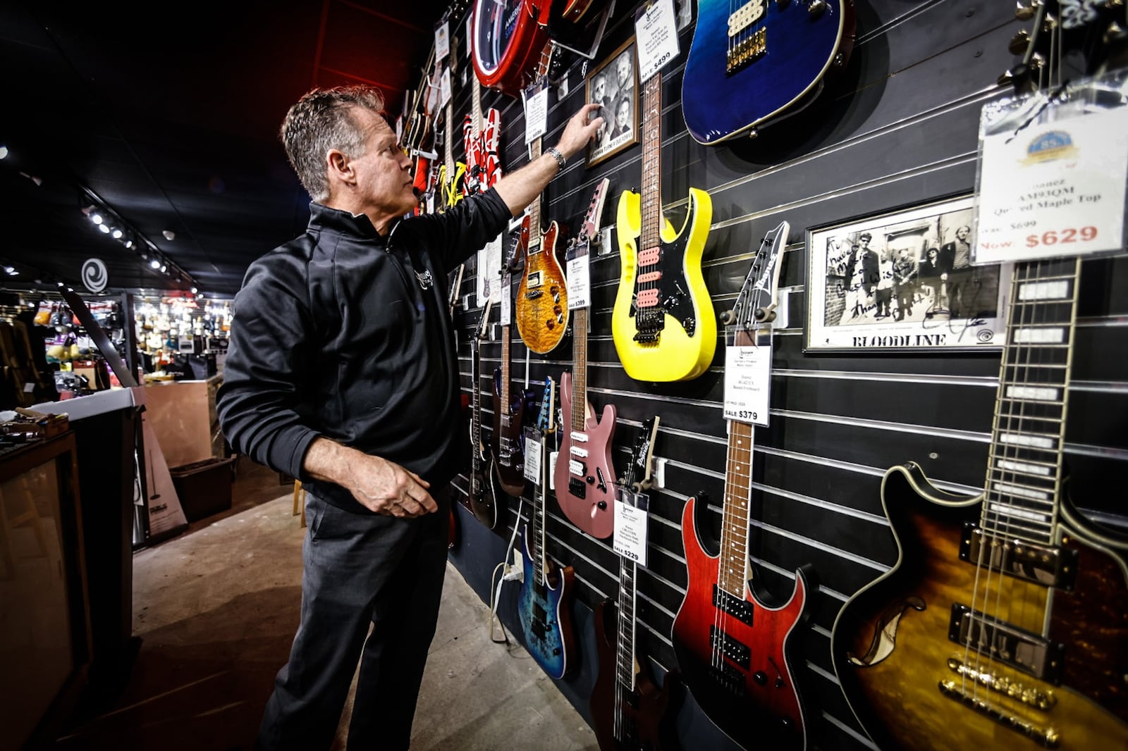 Hauer Music is celebrating 85 years in the Dayton area. Many famous and not so famous musicians have walked through the doors. The store is located at 528 Miamisburg-Centerville Road in Centerville. Jim Hauer, son of Jerry Hauer, is seen in this photo. JIM NOELKER/STAFF