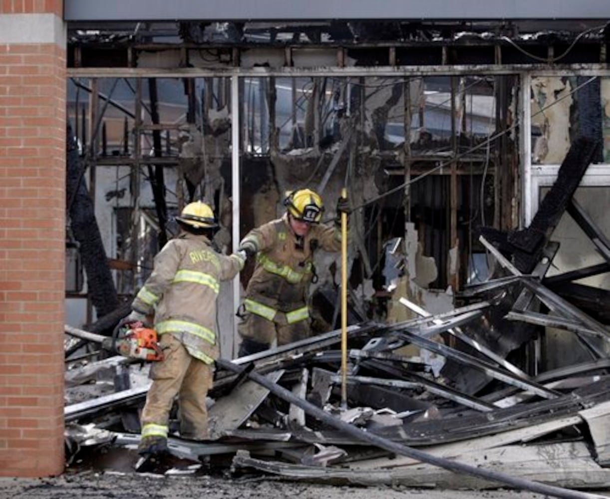 Page Manor shopping center damaged by fire