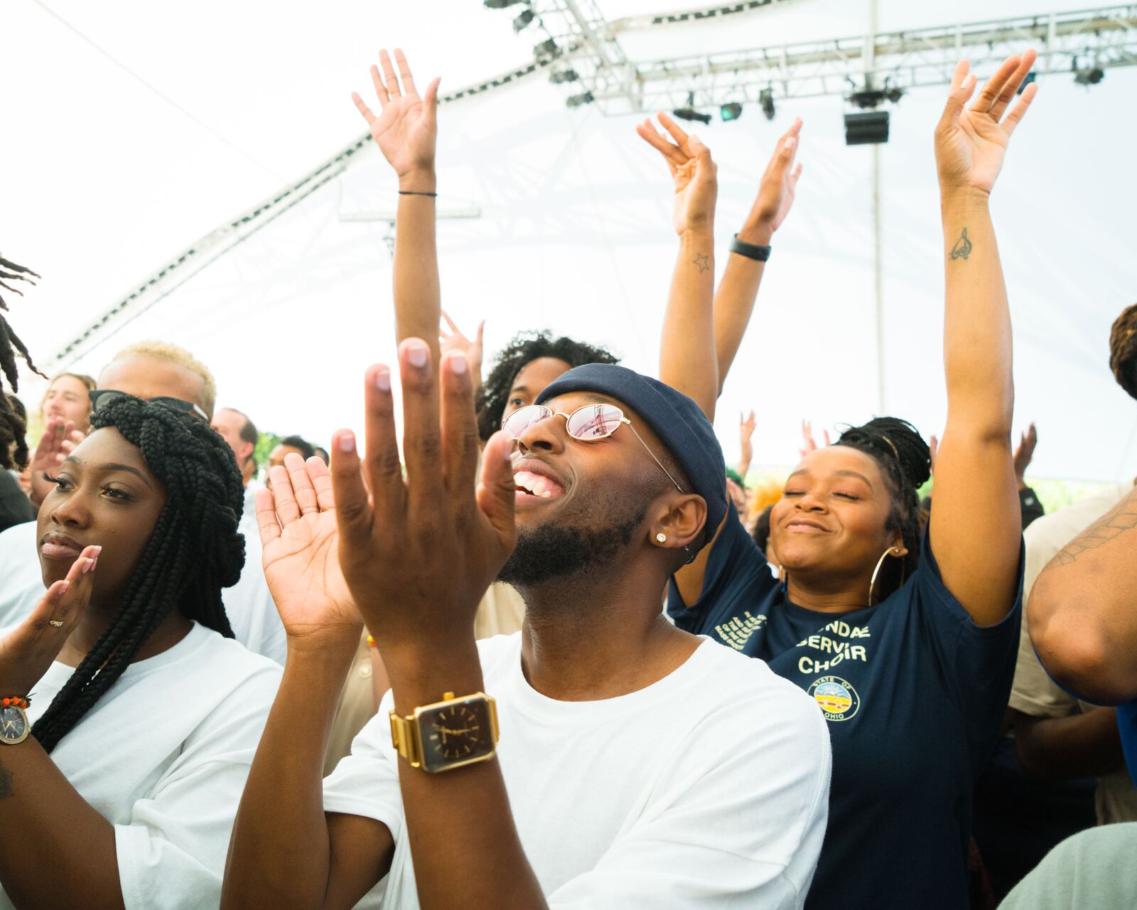 Kanye West's Sunday Service in Dayton on Aug. 25, 2019, just before Gem City Shine. AMY POWELL/CONTRIBUTED