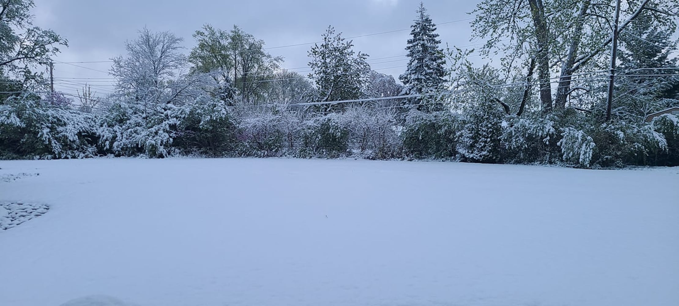 PHOTOS: Snowfall in April in the Miami Valley