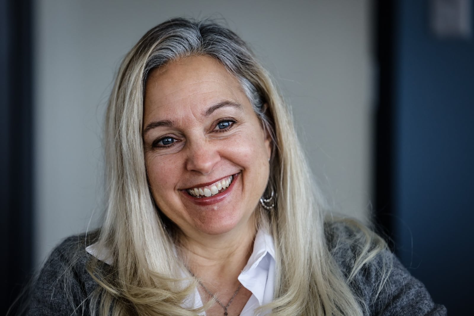 Julia Hughes is the chief administrative officer for Tenet3 in the Stratacache Tower in Dayton. JIM NOELKER/STAFF