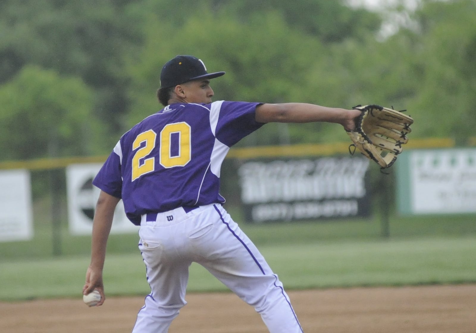 Butler freshman reliever Quinton Hall delivers. Butler defeated Springboro 4-3 in a D-I high school baseball sectional final at Northmont on Thu., May 17, 2018. MARC PENDLETON / STAFF