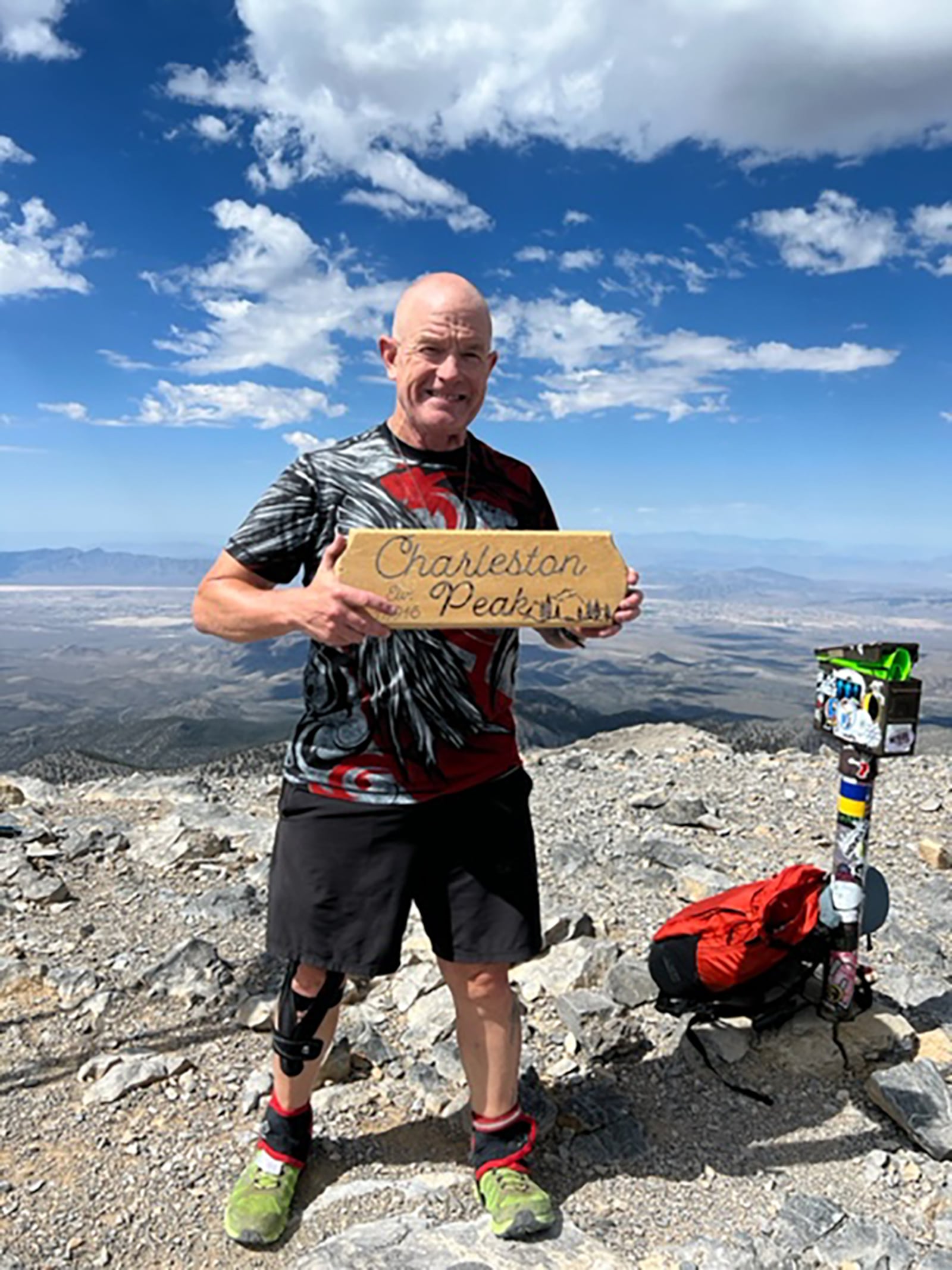 Semsel after completing a 16.5 mile trail run at Mount Charleston, Nevada in September. CONTRIBUTED