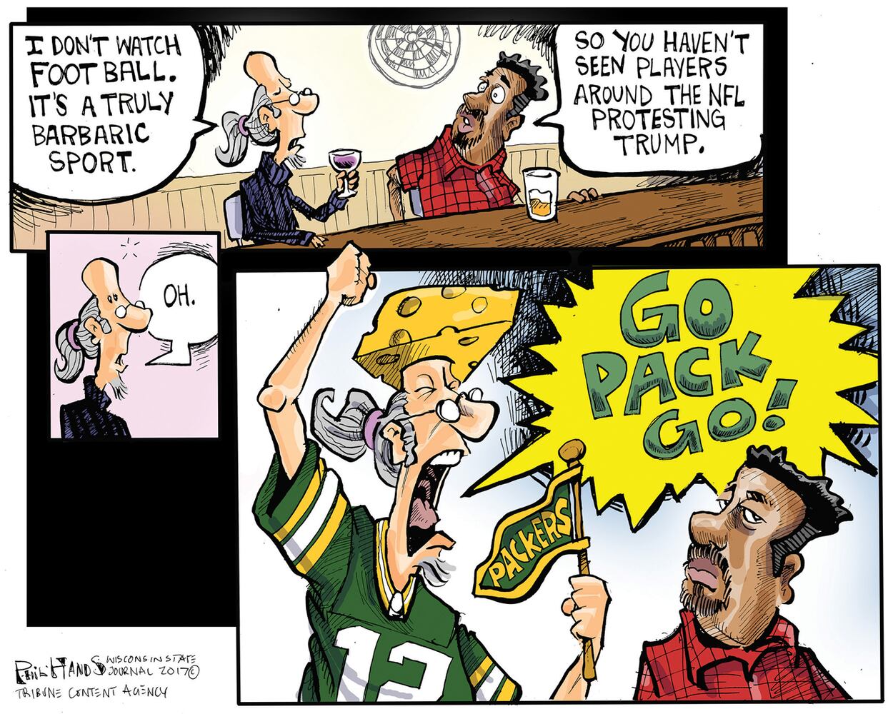 Week in cartoons: Trump, football, and more