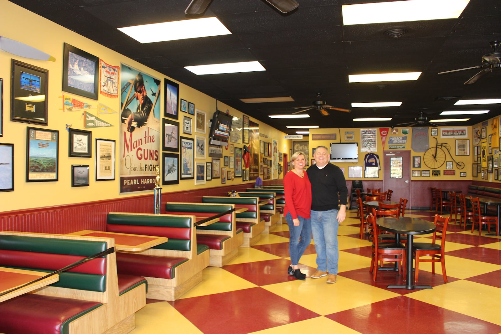 Steve and Sarah Dent, owners of Christy's Family Pizzeria in Vandalia.