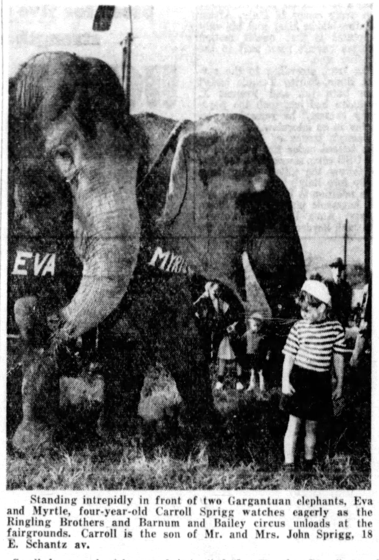 Sept. 30, 1943: Ringling Circus in Dayton for two days. DAYTON DAILY NEWS ARCHIVES