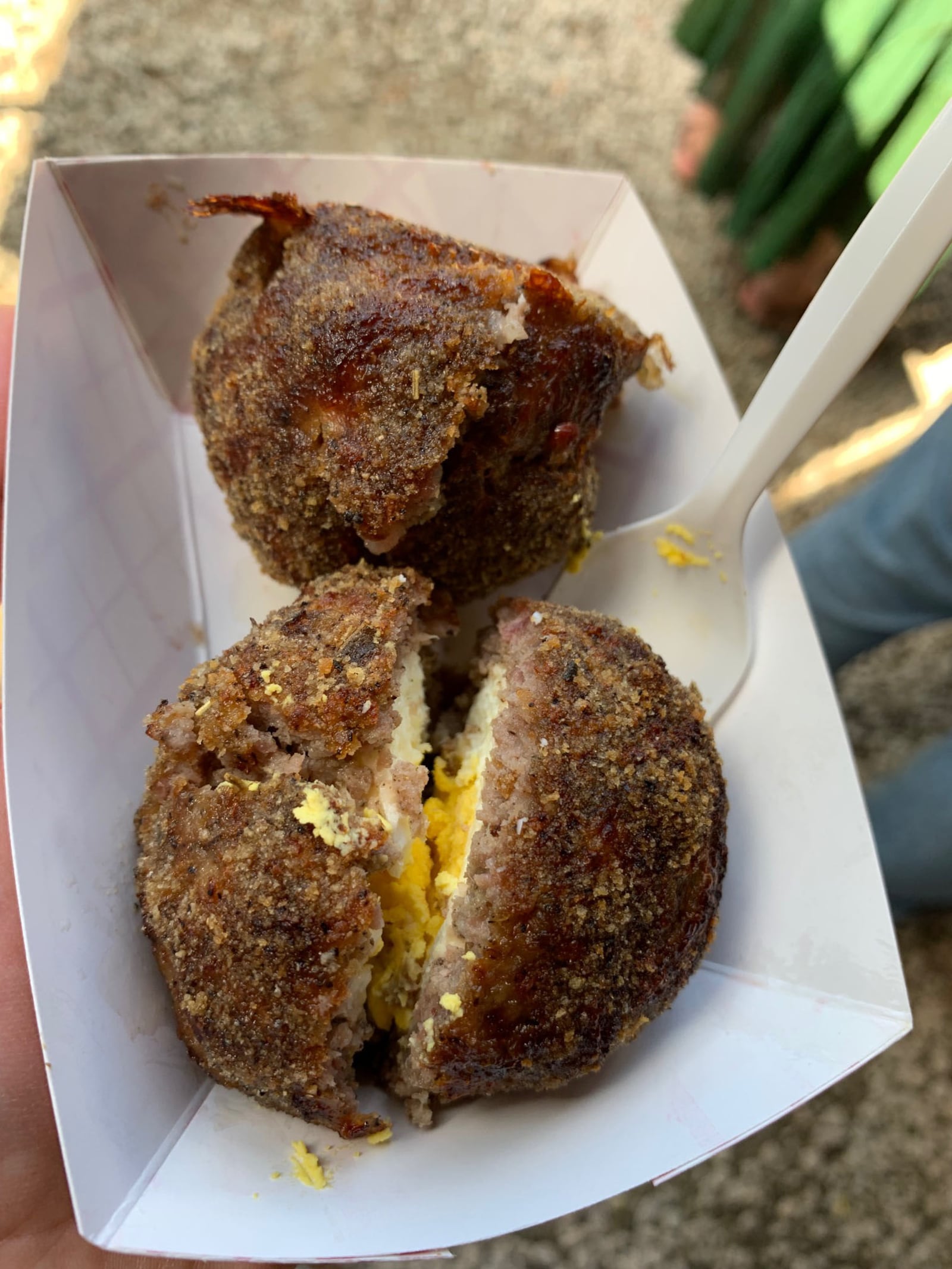 Scotch eggs are a perfect breakfast treat at the Ohio Renaissance Festival. ALEXIS LARSEN/CONTRIBUTOR