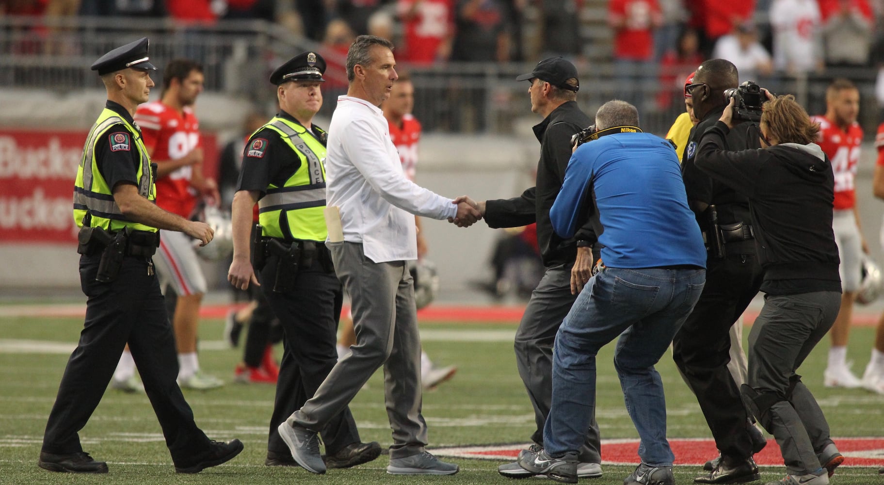 Photos: Urban Meyer returns to sideline for Ohio State