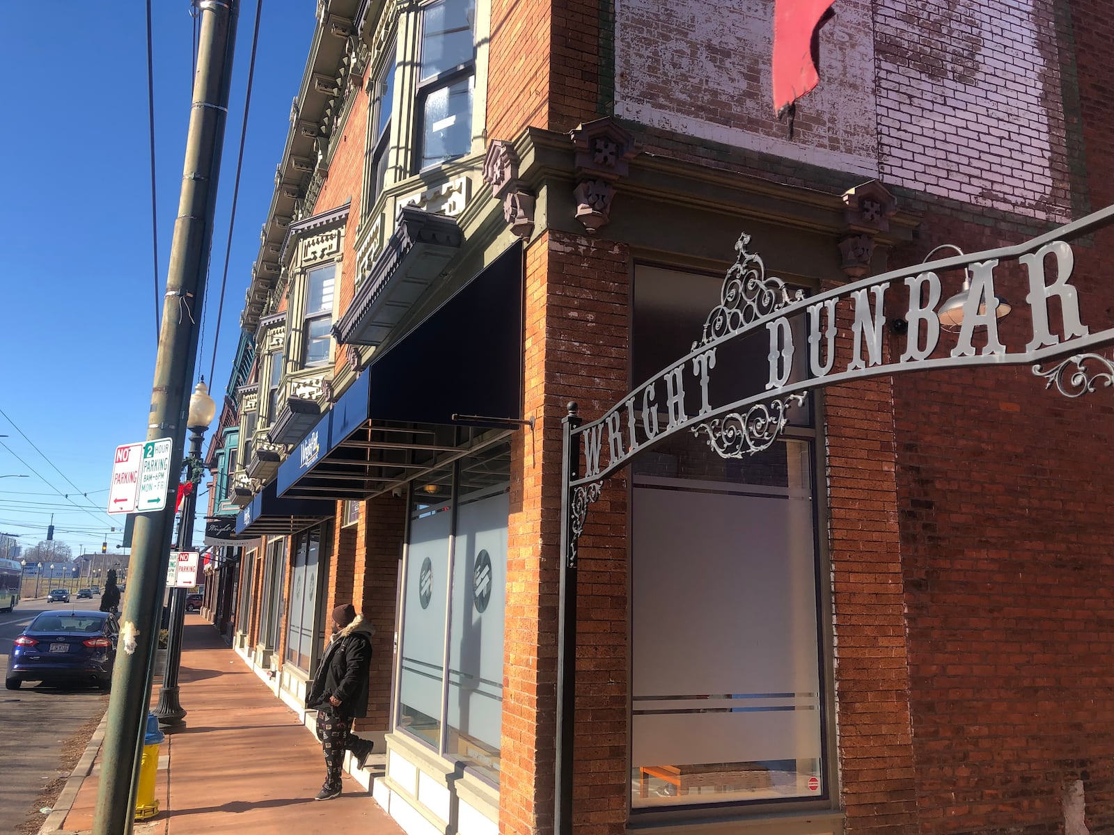 Businesses in the Wright Dunbar business district say they hope the closing of the Third Street Bridge will not result in a big reduction in pass-by traffic and walk-in sales. CORNELIUS FROLIK / STAFF