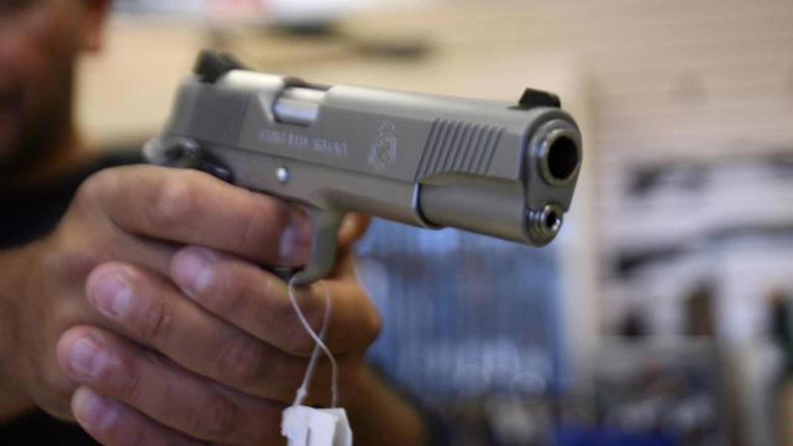 Handguns. GABRIEL BOUYS/AFP/Getty Images