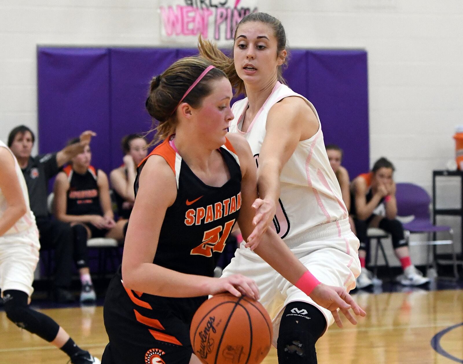 Senior Rachel Murray (with ball) is Waynesville’s all-time leading girls basketball scorer. CONTRIBUTED PHOTO